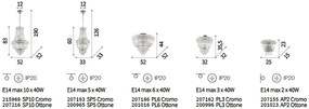Candelabru elegant design clasic DUBAI SP10 CROMO 215969