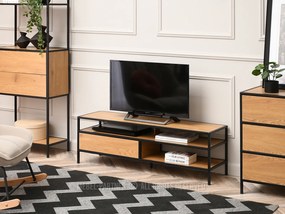 Masă TV Soren Rtv (stejar + negru). Promo -14%. 1111729