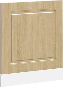 vidaXL Panou pentru mașină de spălat vase Stejar Sonoma Lemn prelucrat