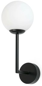 Aplica de perete baie cu protectie IP44 GALA Black