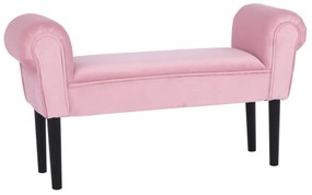 Bancă, catifea Velvet, roz învechit/negru, BURDA