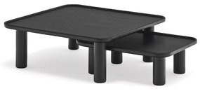 Set 2 măsuțe auxiliare Teulat Nest, negru