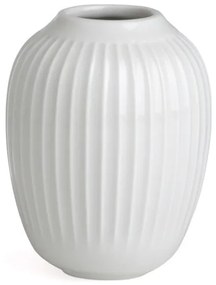 Vază din gresie Kähler Design Hammershoi, înălțime 10 cm, alb