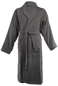 Halat gri închis XXL din bumbac Lindu – Tiseco Home Studio