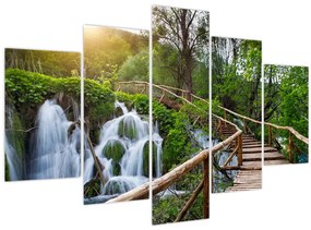 Tablou - Lacurile Plitvice (150x105 cm)