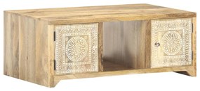 vidaXL Măsuță de cafea, 90 x 50 x 35 cm, lemn masiv de mango
