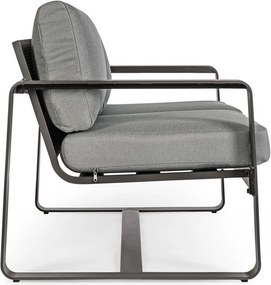 Canapea de grădină gri din aluminiu Merrigan – Bizzotto