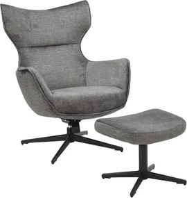 Taburetele/ Suport pentru picioare VOGUE catifea gri