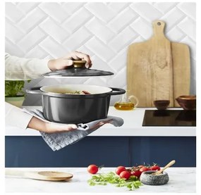 Oală cu capac Tefal AIR 20 cm antracit