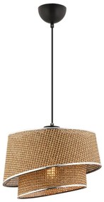 Pendul pe cablu BARETTE 1xE27/60W/230V maro/crom lucios