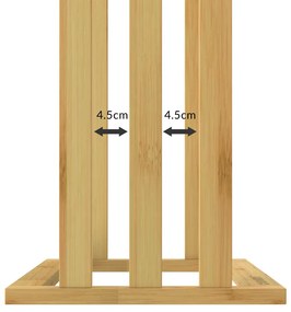 Deuba Suport pentru prosoape din bambus 40x24x82 cm