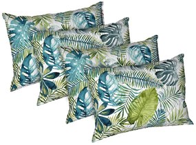 Set 4 perne Jungle, microfibra matlasata Alcam, 50x70 cm