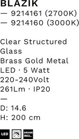 Pendul LED design decorativ 3000K BLAZIK