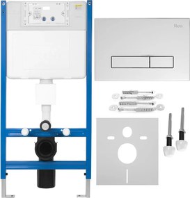 Cadru WC incastrat Rea cu buton HD crom