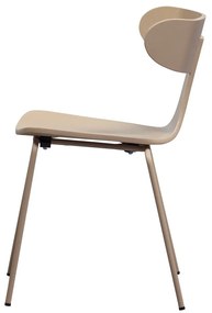 Scaun de dining în culoare naturală stivuibil cu aspect de lemn de frasin Form – WOOOD