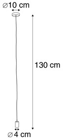Lampa suspendată inteligentă neagră, incl. WiFi G95 - Facil