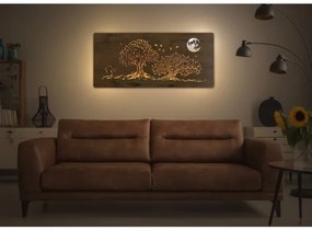 Li-Go 5042/DUB2 - Decorațiune LED de perete, 24 W, 230 V, 110 x 50 cm, stejar/trei stejari