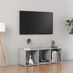vidaXL Comodă TV, gri beton, 107x35x37 cm, PAL