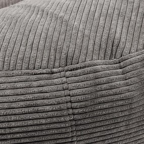 Fotoliu bean bag verde cu tapițerie din catifea reiată Roll 135 – SLOWDOWN