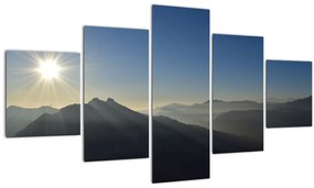 Tablou - Deasupra vârfurilor de munți (125x70 cm), în 40 de alte dimensiuni noi