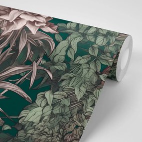 Tapet cu motivul floral elegant