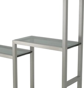 Raft design LUX, Otel Periat, Sticla Fumurie, Corrado II