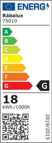 Plafoniera LED design modern Larcia IP44 argintiu, alb