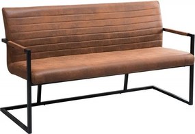 Bancheta design industrial vintage, Imperial 160cm, maro A-38198 VC