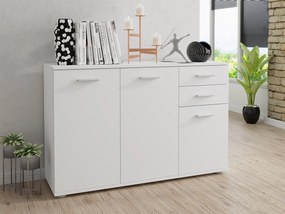 Comodă combinată Claudia 1 3T 2S (Alb). 1059362