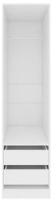 Sifonier cu sertare, alb, 50x50x200 cm, PAL Alb, 1