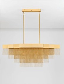 Lustra LED suspendata design modern REVIA aurie