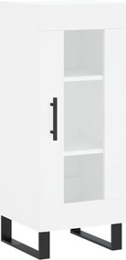 vidaXL Servantă, alb, 34,5x34x90 cm, lemn compozit