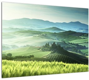 Tablou pe sticlă - Toscana, Italia (70x50 cm)