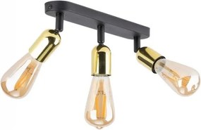 Corp de iluminat tip spot LED TOP 3xE27/15W/230V negru/auriu