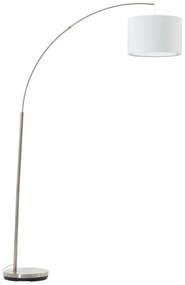 Brilliant - Lampă de podea CLARIE 1xE27/60W/230V crom mat/alb
