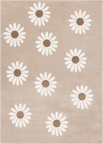 Covor Cu Margarete Stokrotki Light Beige Selectează mărime: 133 X 190