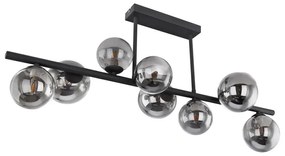 Lustra cu 9 surse de lumina design modern RIHA fumurie 56133-9D GL