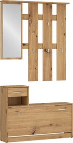Set pentru hol, stejar artisan, VIRA-MECKI NEW