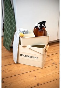 Suport metalic depozitare produse de curățenie Kitchen Craft Living Nostalgia, crem