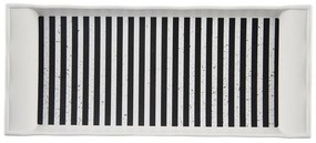 Orion Tava de servire Retro alb-negru, 29,5 x 13cm
