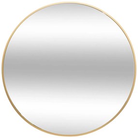 Oglindă metalică Alice diametru 70 cm ASR -auriu