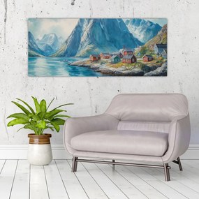 Tablou - Sat norvegian (120x50 cm)