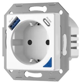 Immax NEO 07801L - Priză inteligentă 16A/230V + USB-A + USB-C Tuya SCHUKO