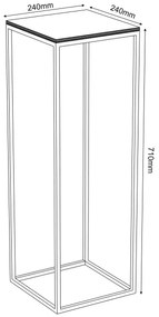 Suport de flori 70x24 cm alb