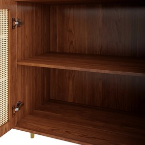 Comodă din ratan cu sertare, Maro | Aosom Romania