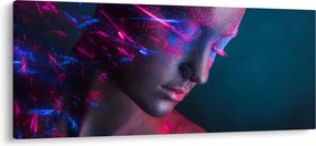 Tablou strălucitor a femeii (120x50 cm)