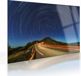 Tablou pe sticlă - Stele rotative (70x50 cm)