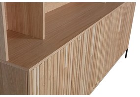 Bibliotecă din lemn de stejar 200x150 cm Gravure – WOOOD