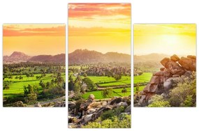 Tablou cu valea Hampi în India (90x60 cm)