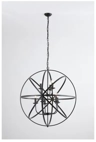 Searchlight 2478-8BK - Lustră pe lanț ORBIT, 8xE14/60W/230V, neagră